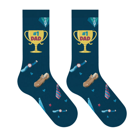 Greeting Cards with Fun and Expressive Crew Length Novelty Socks