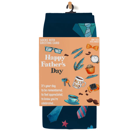 Greeting Cards with Fun and Expressive Crew Length Novelty Socks