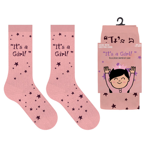 Greeting Cards with Fun and Expressive Crew Length Novelty Socks