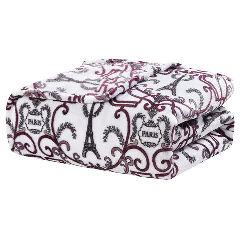 Ultra-Soft Lightweight Printed Bed Blanket – All-Season Microfiber Throw – Queen and King Sizes – Stylish and Comfortable Bedding for Home Use