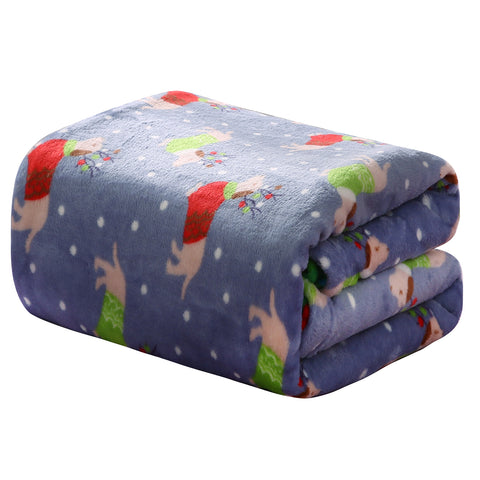 Holiday and Christmas Micro Plush Throw Blanket – Soft 50" x 60" Cozy Blanket for Couch, Bed, or Living Room – Lightweight, Warm, All-Season Comfort, Machine Washable