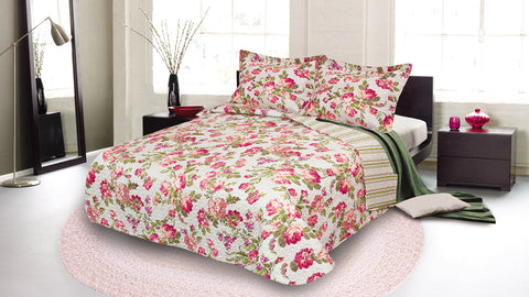 3-Piece: All Seasons Cotton Premium Collection Quilt Sets