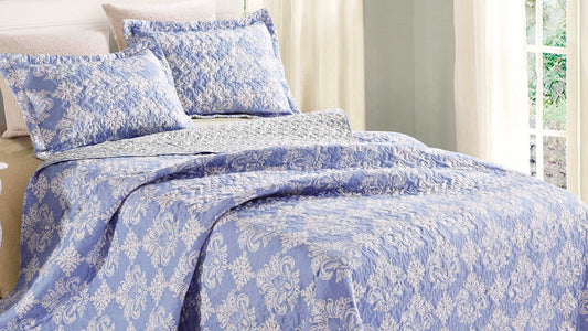 3-Piece: All Seasons Cotton Premium Collection Quilt Sets