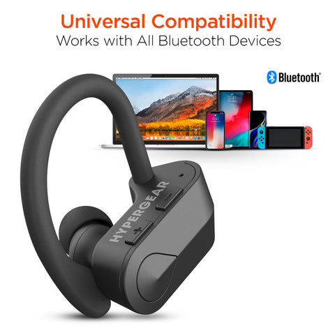 Sport X2 True Wireless Earbuds – Secure-Fit Bluetooth Sport Earbuds with Ear Hooks & HD Stereo Sound
