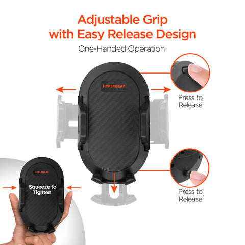 3-in-1 Phone Mount Kit | Vent + Dashboard + Windshield | Black Universal Hands-Free Car Phone Mount with Multiple Mounting Options