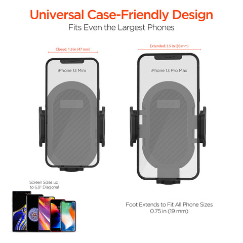 Cup Holder Flex Universal Phone Mount Hands-Free Vehicle Mount with Flexible Gooseneck & Expandable Base