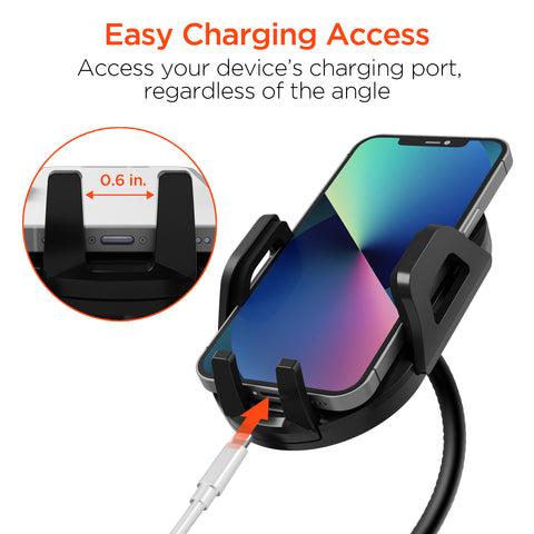 Cup Holder Flex Universal Phone Mount Hands-Free Vehicle Mount with Flexible Gooseneck & Expandable Base