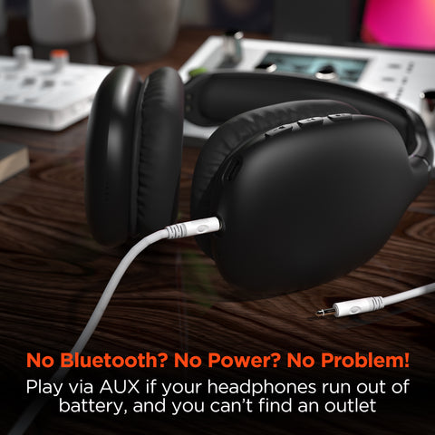 VIBE Wireless Over-Ear Headphones – Bluetooth Headphones with HD Stereo Sound, Dynamic Bass & Memory Foam Ear Cushions