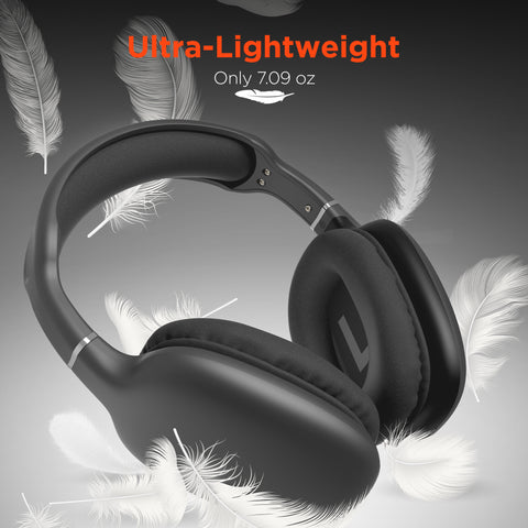Wireless Over-Ear Headphones – Bluetooth Headphones with HD Stereo Sound, Dynamic Bass & Memory Foam Ear Cushions