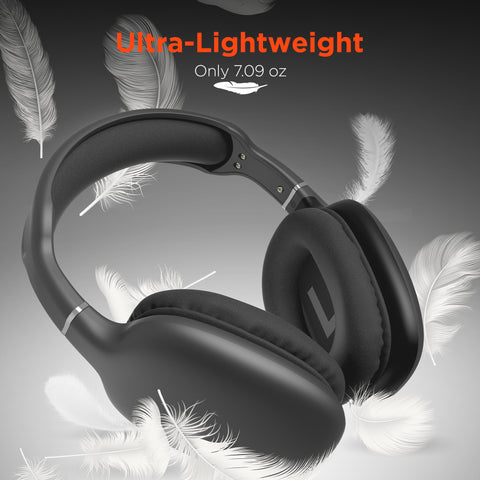 VIBE Wireless Over-Ear Headphones – Bluetooth Headphones with HD Stereo Sound, Dynamic Bass & Memory Foam Ear Cushions