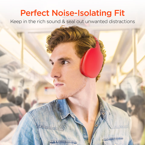 VIBE Wireless Over-Ear Headphones – Bluetooth Headphones with HD Stereo Sound, Deep Bass & Memory Foam Ear Cushions