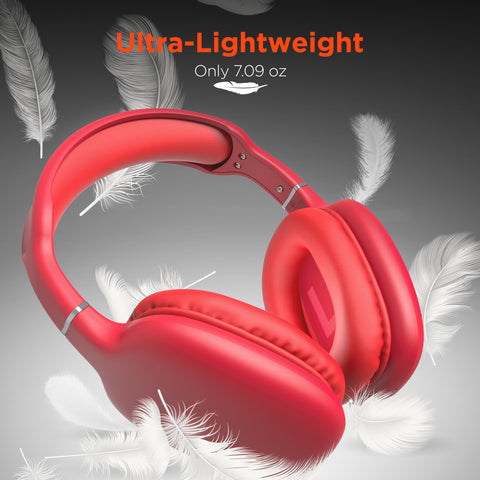 VIBE Wireless Over-Ear Headphones – Bluetooth Headphones with HD Stereo Sound, Deep Bass & Memory Foam Ear Cushions