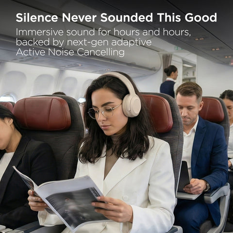 Stealth2 ANC Wireless Noise-Cancelling Over-the-Ear Headphones | Bone