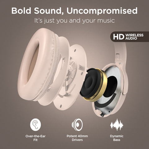 ANC Wireless Noise-Cancelling Over-the-Ear Headphones | Bone