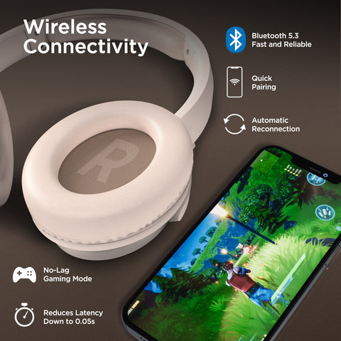 Stealth2 ANC Wireless Noise-Cancelling Over-the-Ear Headphones | Bone