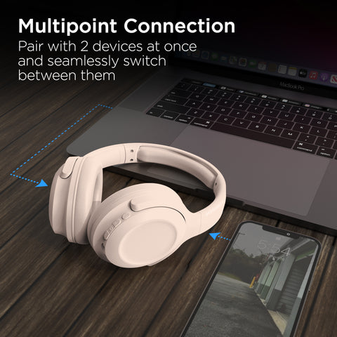 Stealth2 ANC Wireless Noise-Cancelling Over-the-Ear Headphones | Bone