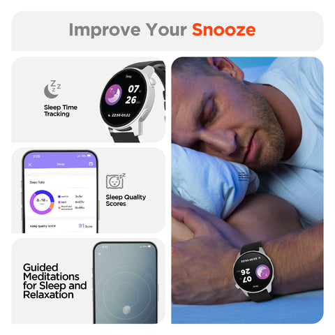 Activate Smartwatch & Fitness Tracker – 1.4" AMOLED Display with Heart Rate, SpO2, Sleep Tracking & 120+ Sports Modes