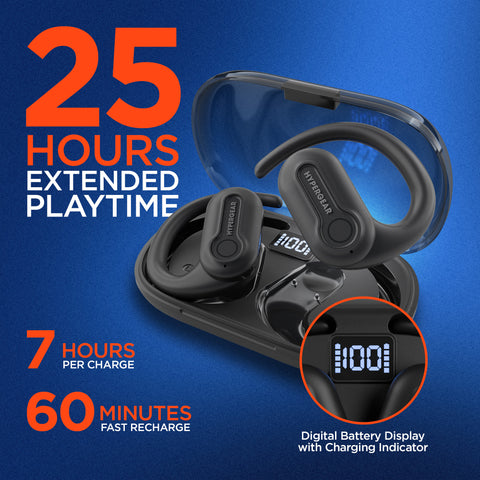 AeroFlex 360 Open-Ear True Wireless Earbuds | Black