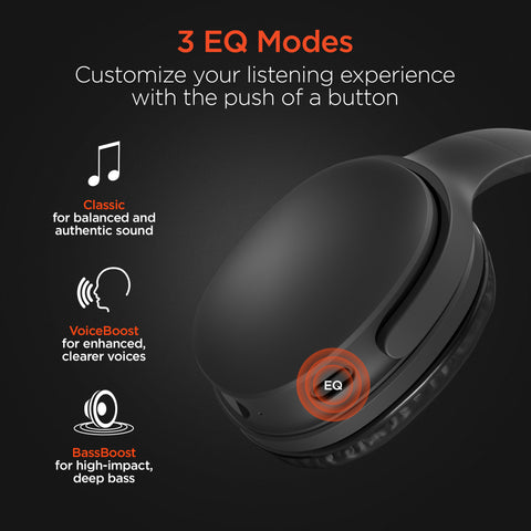 HyperGear Flip 2-in-1 Wireless Headphones + Speaker | Black