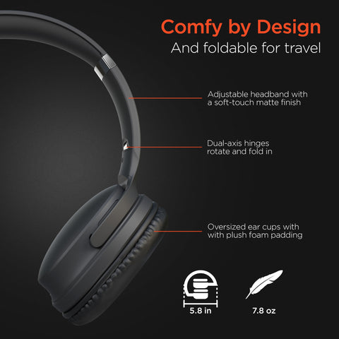 2-in-1 Wireless Headphones + Speaker | Black
