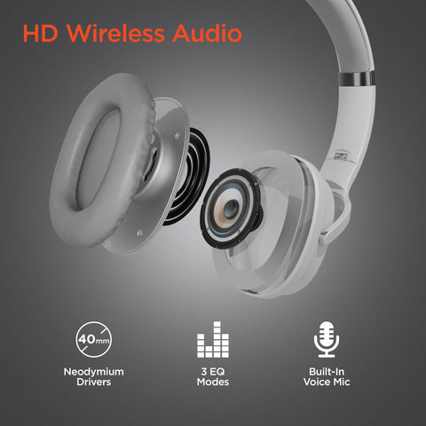 2-in-1 Wireless Headphones + Speaker | White