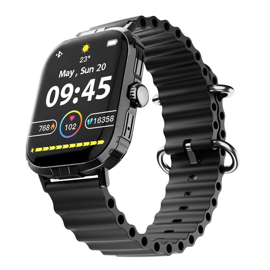 FIT X2 Smartwatch & Fitness Tracker – 2" Large Display with Heart Rate, SpO2, Sleep Tracking & 100+ Sports Modes