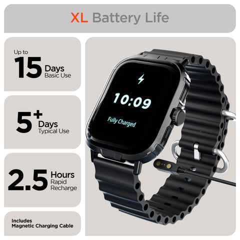 Smartwatch & Fitness Tracker – 2" Large Display with Heart Rate, SpO2, Sleep Tracking & 100+ Sports Modes