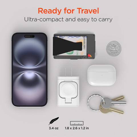 43W 4-in-1 Wall Charger with Apple Watch Charger – Dual USB-C PD Fast Charger for iPhone, iPad, AirPods & Apple Watch | White