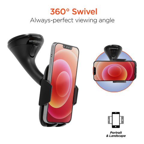 3-in-1 Kit with Windshield Mount, 20W USB-C PD Fast Car Charger & 3ft USB-C Cable