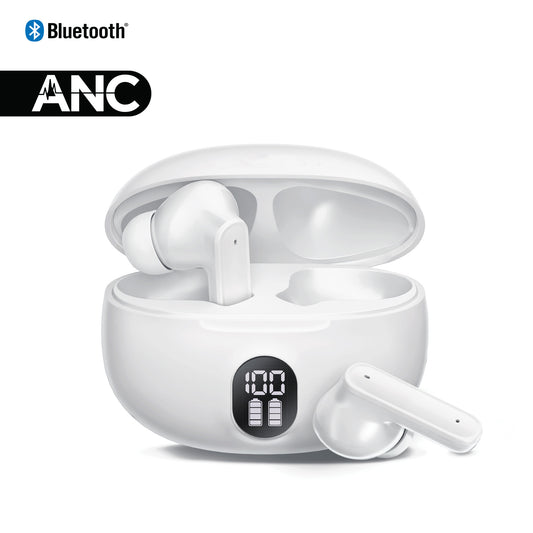 Active Noise Cancelling True Wireless Earbuds | White