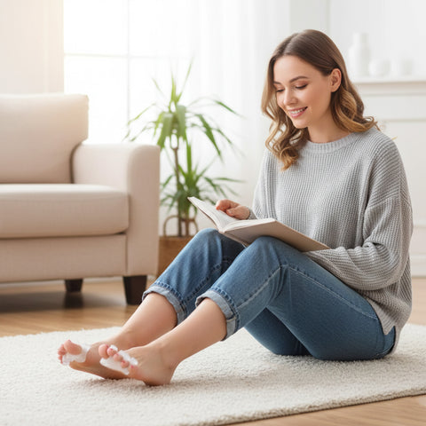 Gel Toe Separators and Spreaders – Reusable Toe Alignment & Foot Pain Relief Cushions for Bunions, Hammer Toes & Everyday Comfort