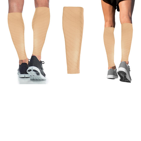 Xtreme Physic Sports Compression Calf Sleeves | 2-Pack 20–30 mmHg Graduated Compression Sleeves for Performance, Recovery & Everyday Support