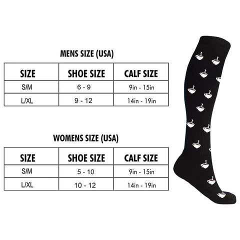 Men’s Knee-High Compression Socks – Graduated Compression Support Socks for Travel, Circulation & Sports