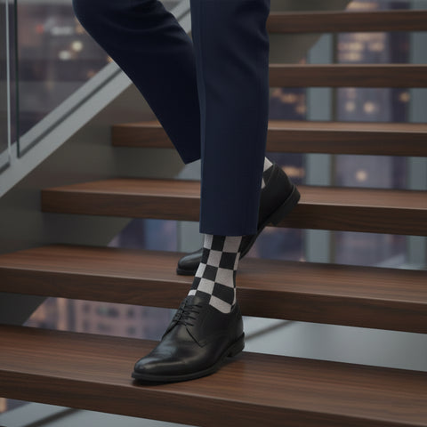 Men’s Knee-High Compression Socks – Graduated Compression Support Socks for Travel, Circulation & Sports