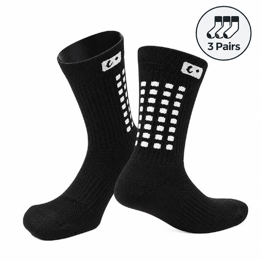 Graduated Compression Crew Socks, 3 Pairs – 10–20 mmHg Support, Small/Medium