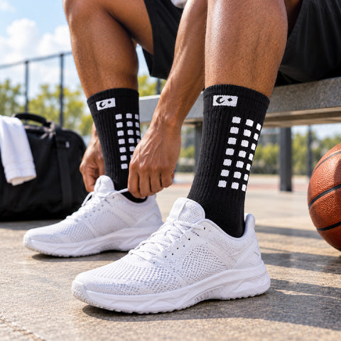 Graduated Compression Crew Socks, 3 Pairs – 10–20 mmHg Support, Small/Medium