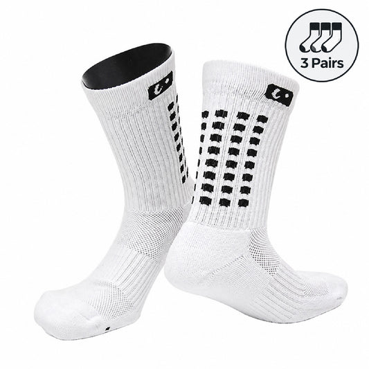 Graduated Compression Crew Socks, 3 Pairs – 10–20 mmHg Support, Small/Medium