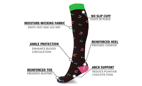 3-Pairs : High Energy Expressive Compression Socks