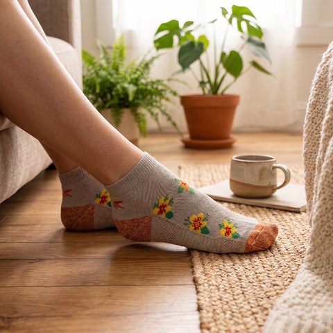 3-Pairs Copper-Infused Ankle Compression Socks – Lightweight Support Socks for Circulation, Swelling & Everyday Comfort