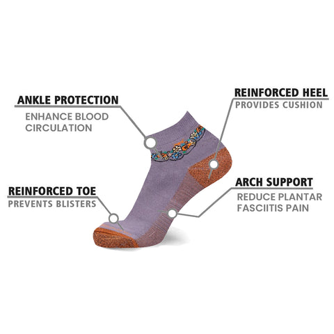3-Pairs Copper-Infused Ankle Compression Socks – Lightweight Support Socks for Circulation, Swelling & Everyday Comfort