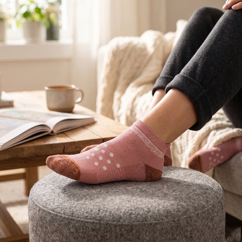 3-Pairs Copper-Infused Ankle Compression Socks – Lightweight Support Socks for Circulation, Swelling & Everyday Comfort