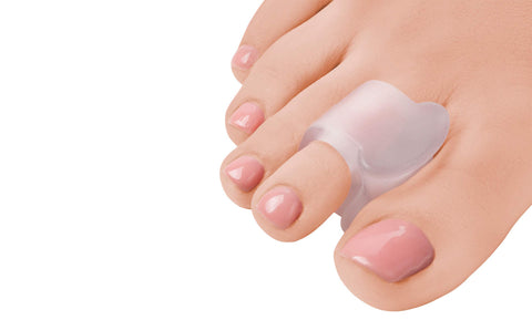 4-PACK:  Silicone gel toe separators and Bunion Correctors for Big toe Alignment overlapping toes