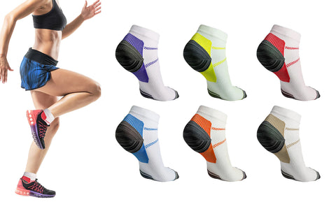 6-Pairs: High Energy Ankle Compression Socks
