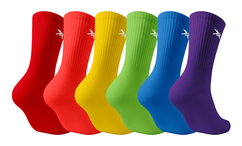 6-Pairs: Dri-tech Moisture Control Comfort Everyday Wear Crew Length Socks