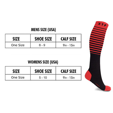 Compression Travel Socks, 6 Pairs – Breathable Everyday Foot Support, One Size