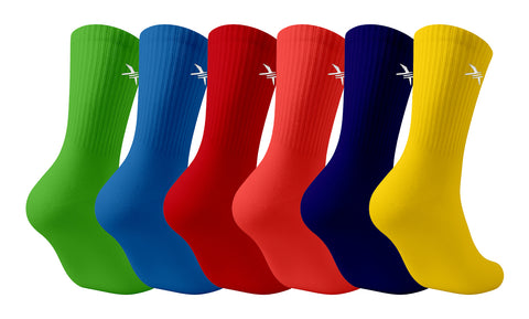 6-Pairs: Dri-tech Moisture Control Comfort Everyday Wear Crew Length Socks
