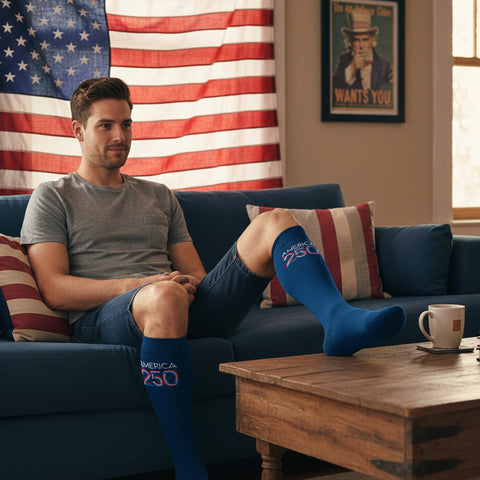 3-Pairs: Patriotic Knee-High Compression Socks – Graduated Support for Circulation, Swelling & All-Day Comfort