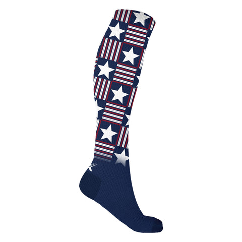 3-Pairs: Patriotic Knee-High Compression Socks – Graduated Support for Circulation, Swelling & All-Day Comfort