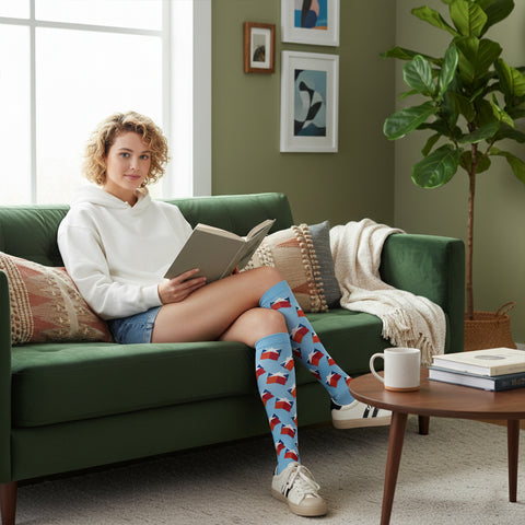 Patriotic Knee-High Compression Socks – Graduated Support for Circulation, Swelling & All-Day Comfort