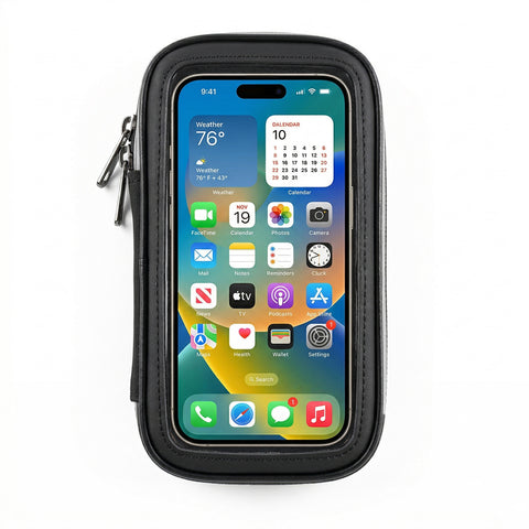 Bike Phone Mount with Weather-Resistant Case – 360-Degree Handlebar Holder